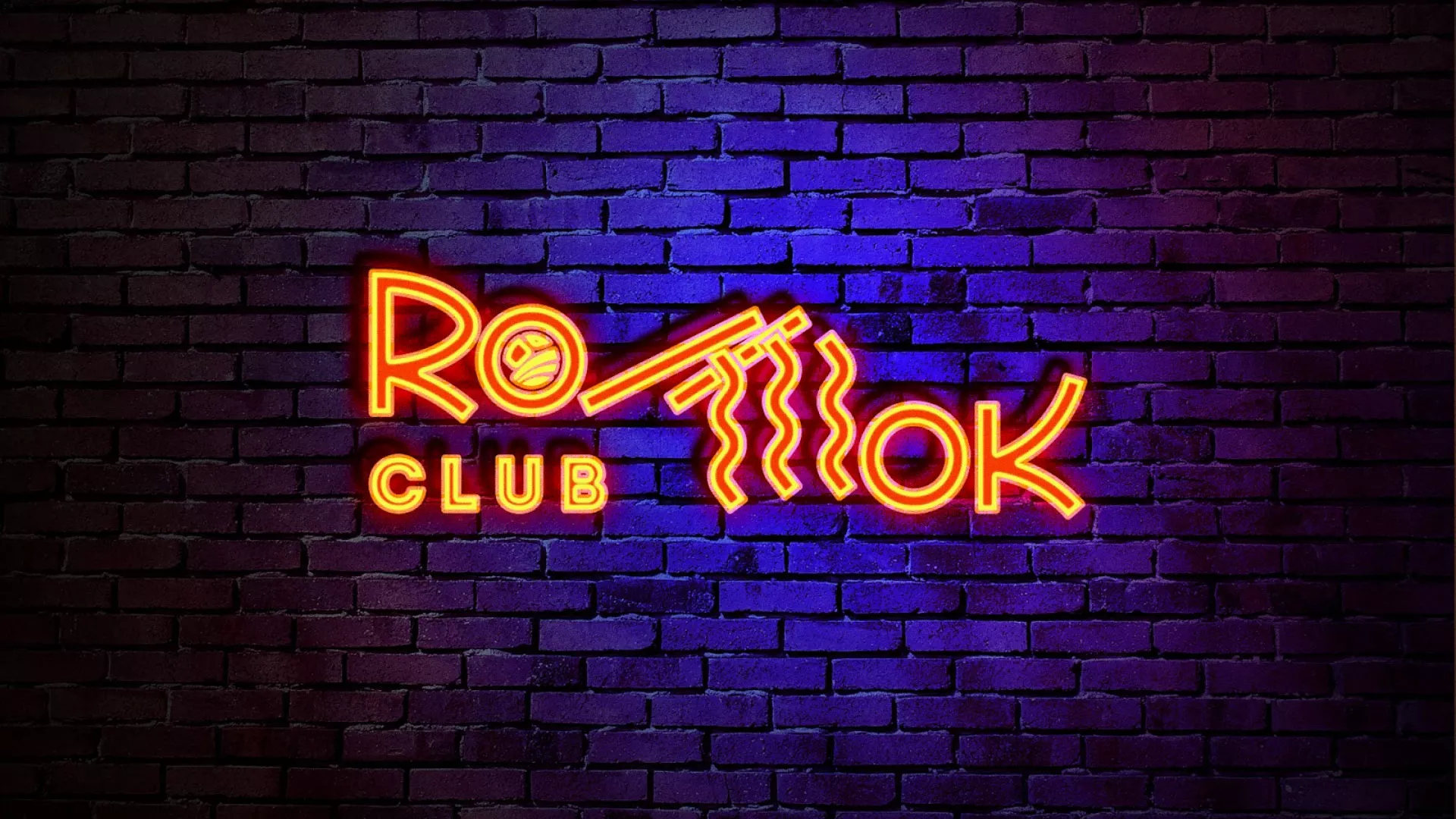 Разработка интерьерной вывески суши-бара «Roll Wok Club» в Усть-Каменогорске
